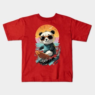 Panda Surf Kids T-Shirt